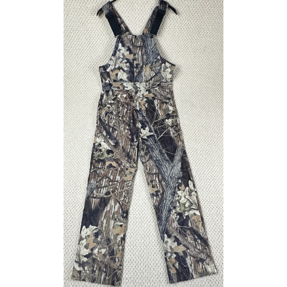 Wolf Mountain Huntingwear Bibs Mens M Mossy Oak Breakup Camo Overalls USA Made